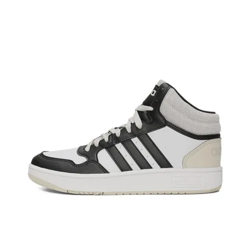 Adidas Hoops 3,0 MID Топ Детские Баскетбольные Кроссовки Черные Детские