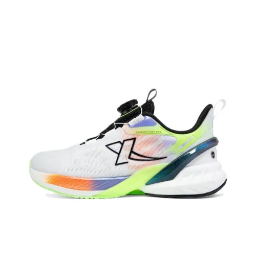 XTEP Детская беговая обувь Low Top Xtep Белый/Барвинок Basket Фиолетовый Школьный возраст