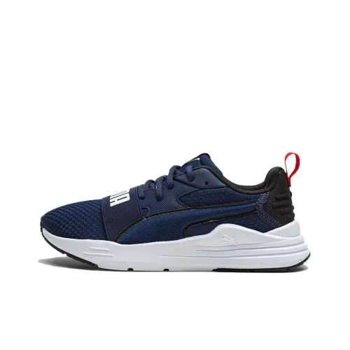 PUMA Wired Run Pure Low Топ Kids Lifestyle Shoes Синий Черный Белый
