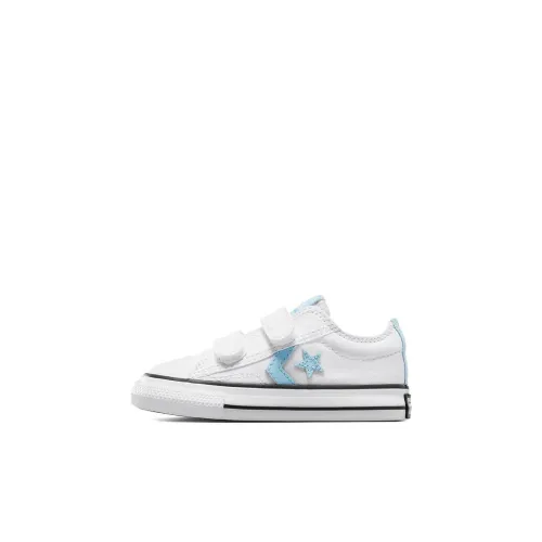 Конверс All Star Low Топ Обувь для малышей Белый Синий Infant и Toddler