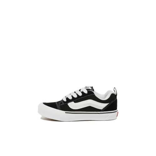 Vans Knu Skool Детские Скейтбординги Низкие Топы Черно-белые Пре-Школа