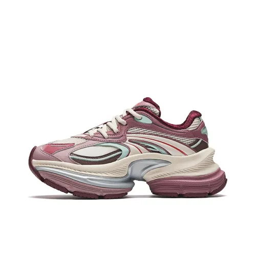 ANTA Противоскользящие Износостойкие Низкие Топ Кроссовки Женские Розовые