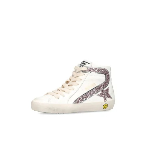 Golden Goose Slide Детские Скейтбординги High Топ Белый Kids