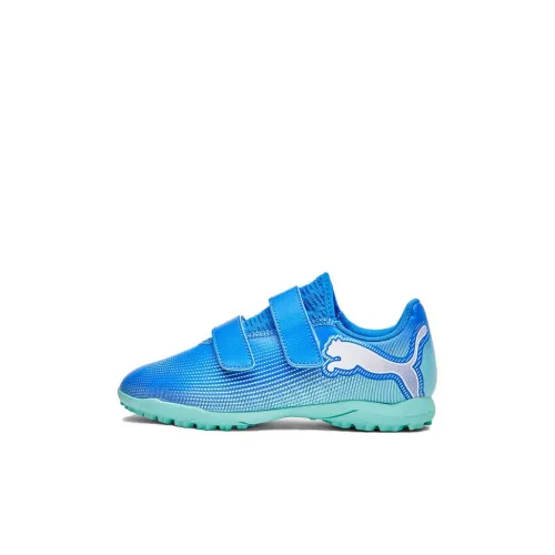 PUMA FUTURE 7 PLAY Детская футбольная обувь Низкий топ Синий Kids