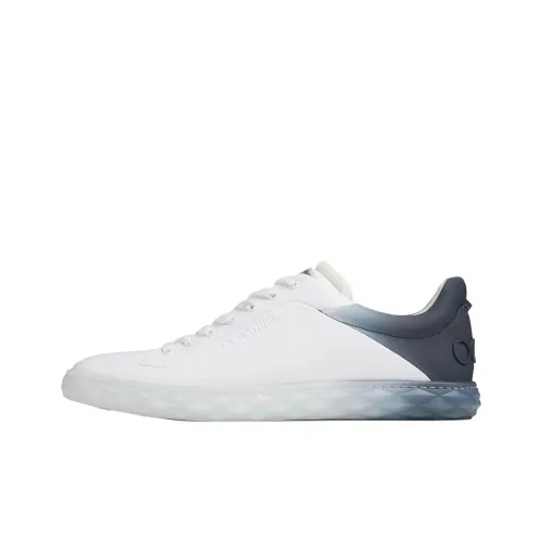 Jimmy Choo Diamond Light Low Топ Скейтборд Кроссовки Мужские Белые Синие