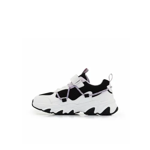 Champion Kids Сетка Стиль Позиционирование Наклеенный Кошачья лапа Панда Спортивная Обувь с Толстой подошвой Повседневная Обувь Черный Фиолетовый Детская