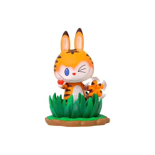 POP MART THE MONSTERS LABUBU Tiger, Прозрачный Слепой Бокс На Карточке, 100%, 7 См