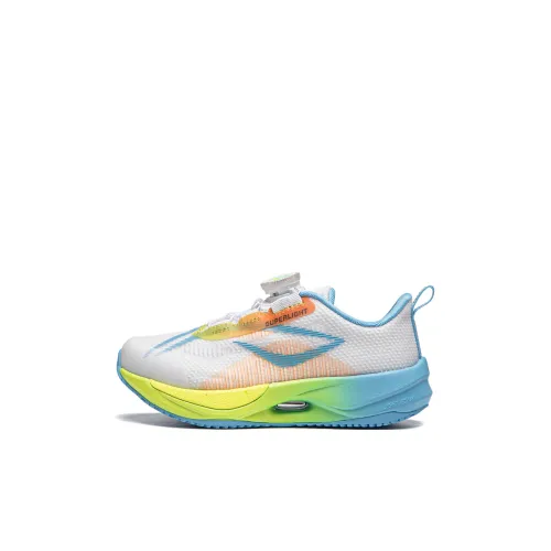 LINING YOUNG Super Light 21 KIDS Rebound Низкий Топ KIDS Lifestyle Shoes Стандартный Белый Флуоресцентный Positive Детский