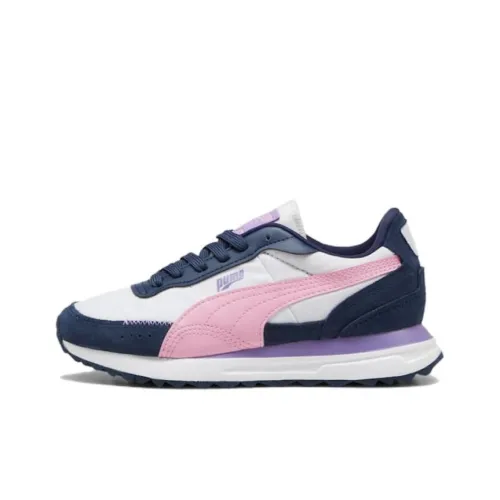 PUMA Road Rider Детские Лайфстайл Кроссовки Синие Розовые Подростки