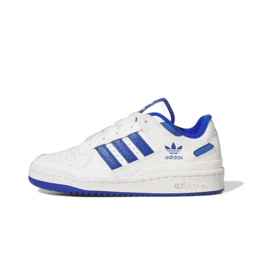 Adidas Originals FORUM LOW CL Устойчивый к истиранию Дышащий Низкий Топ Детские Скейтбординг Белый Синий