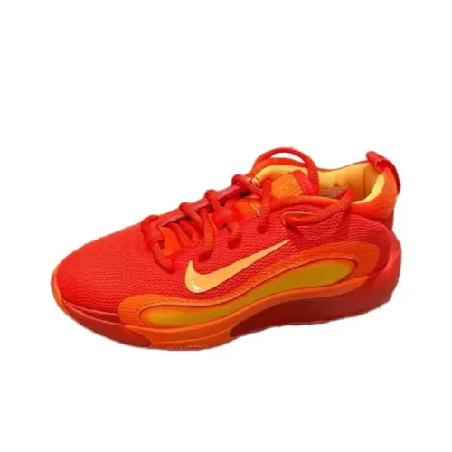 Nike ISOFLY Устойчивый к истиранию Низкий Топ Детские Баскетбольные Кроссовки Красный