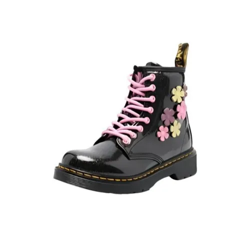 Dr.Martens 1460 Устойчивые к истиранию Детские ботинки Черный Розовый Детский