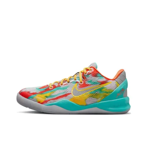 Nike Kobe 8 Детская баскетбольная обувь Low Топ Серый, Серебряный, Желтый Унисекс