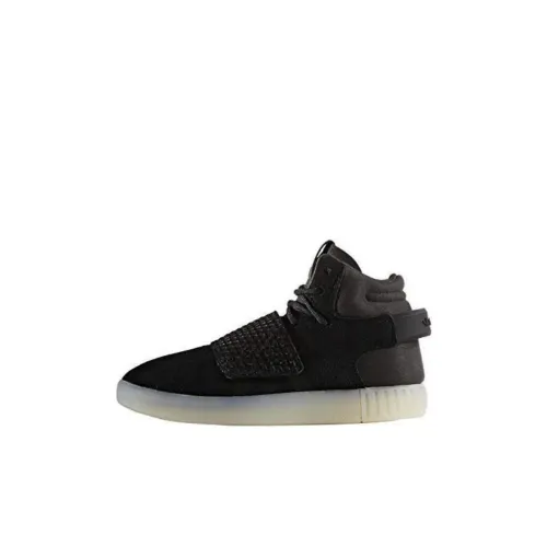 Предшкола Adidas Originals Tubular Slip Resistant Abrasion Resistant Low Топ Детские Скейтбординги Черно-серый