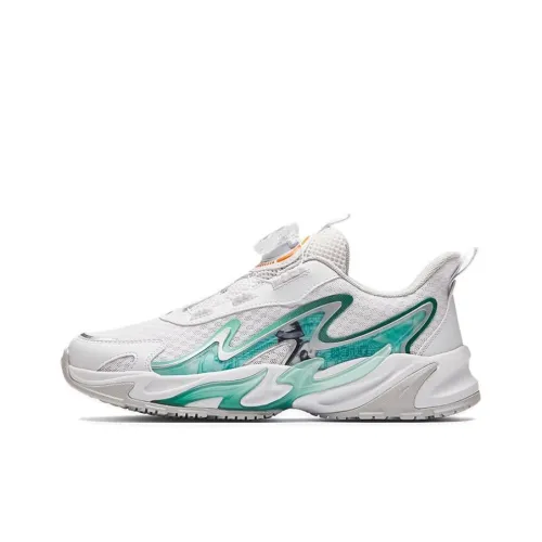 Antakids Детская повседневная обувь Low Топ Anta белый/Ледяной Вода Зеленый/Grandmother Зеленый Школьный возраст