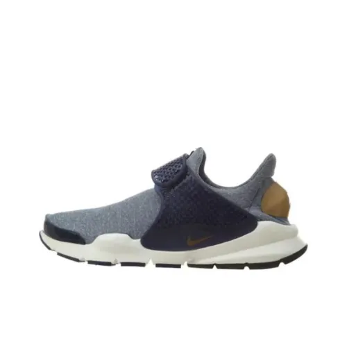 Nike Sock Dart Устойчивые к истиранию Низкие Топы Детские Беговые Кроссовки Серые Подростки