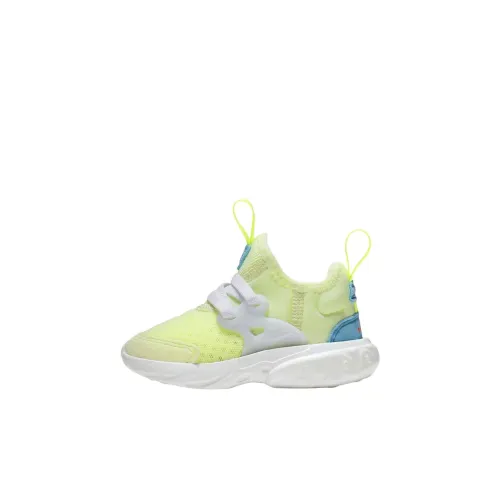 Nike Presto React Slip Resistant Abrasion Resistant Низкий Топ Обувь для малышей Зеленый синий Infant And Toddler