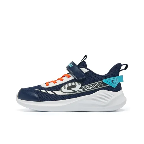 QIAODAN Slip-resistant Abrasion-resistant Low Top Детские беговые кроссовки Blue Подростки