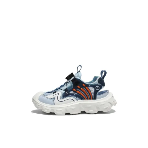 ASIAN MICKEY Детские беговые кроссовки Низкий топ Небесно-голубой Вырезной Одинарный Сетка Дышащий Удобный Kids