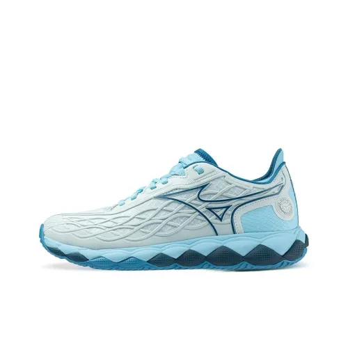 Mizuno Wave Enforce Tour Теннисные кроссовки Низкий топ Циан Унисекс