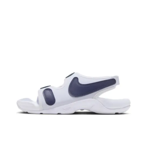 Nike Sunray Adjust 6 Устойчивые к истиранию Низкие Топы Детские Сандалии Белые и Синие Подростки