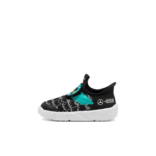 PUMA Mercedes AMG Petronas F1® Low Топ Обувь для малышей Черный белый Infant And Toddler