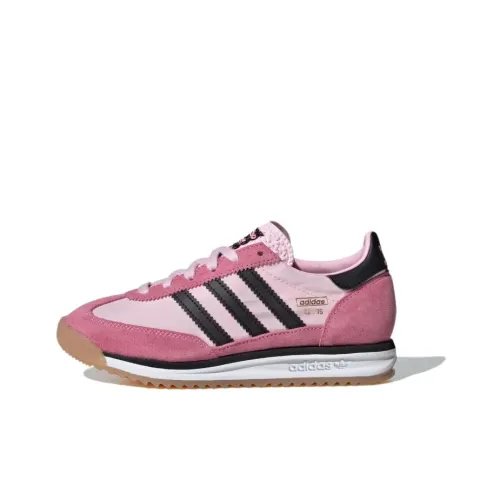 Adidas Originals SL 72 Устойчивый к истиранию Низкий Топ КIDS Лайфстайл Обувь Розовый Черный Подростки