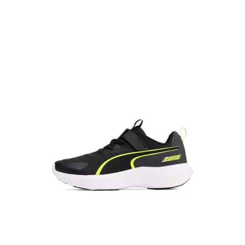 PUMA Speed Monster V5 Детская беговая обувь Низкий топ Черный/Лайм Пудра Kids