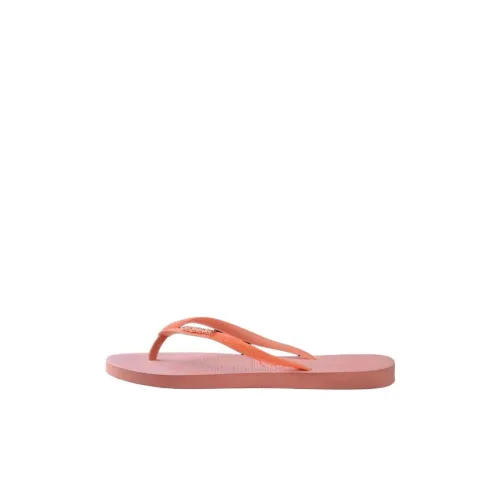 Havaianas Противоскользящие Устойчивые к истиранию Детские Домашние Тапочки Апельсин Малыш