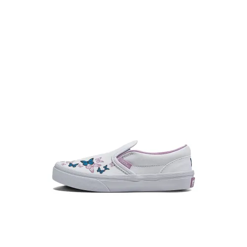 Vans Slip On Series Low Топ Kids Кеды Белый Фиолетовый Детский