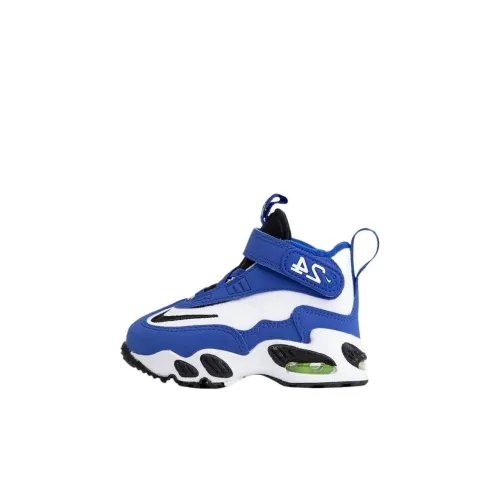 Nike Air Griffey Max 1 Амортизация Износостойкие Высокие Кроссовки для малышей Сине-белые для младенцев и малышей
