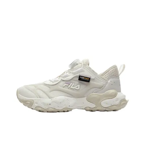 FILA KIDS Противоскользящая и устойчивая к истиранию поддержка низкий топ детская туристическая обувь белый серый подростки