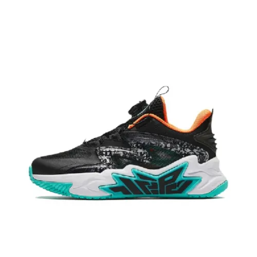 Antakids Cement Busters Низкий Топ Детские Баскетбольные Кроссовки Черный Зеленый