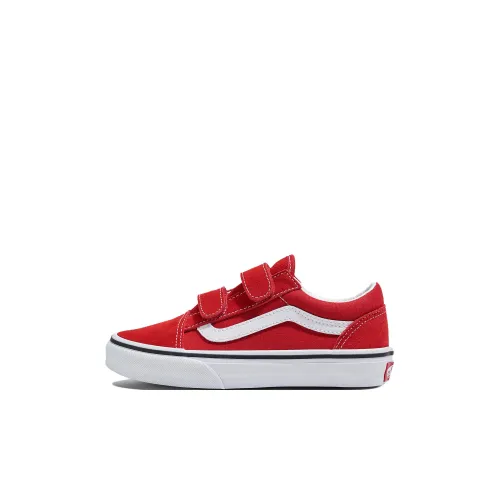Vans Old Skool Collection V Low Топ Kids Кеды Красно-белый Детский