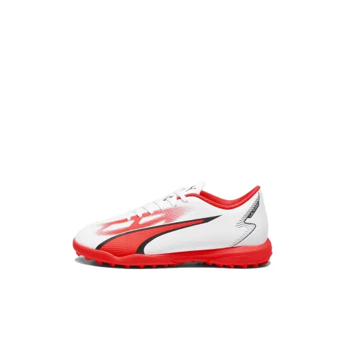 PUMA Ultra Play Детская футбольная обувь Низкий топ Белый Красный Черный Kids
