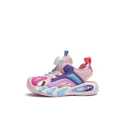 SNOOPY Slip-resistant Anti KICK Abrasion-resistant Quick-drying Support Lightweight Children's Sandals Pink Purple Baby