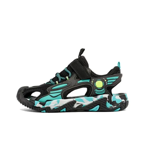 361°KIDS Противоскользящие устойчивые к истиранию детские сандалии черные синие для подростков