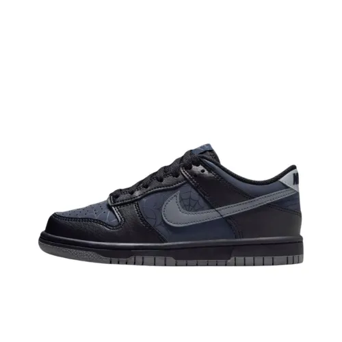 Nike Dunk Slip-Resistant Abrasion-Resistant Low Top Детские Скейтбординги Черный