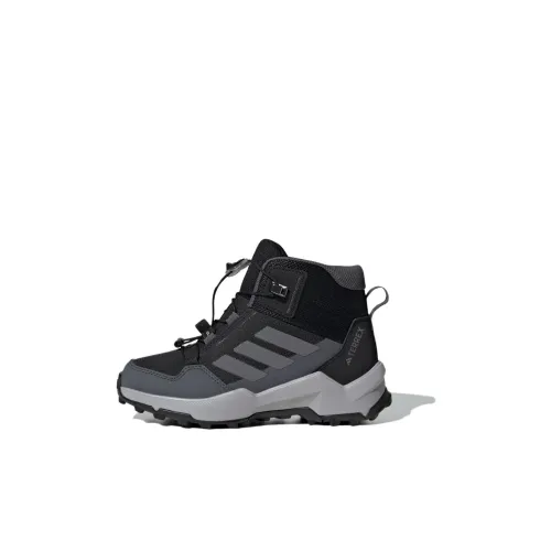 Adidas Terre Slip-resistant Abrasion-resistant MID Топ Детская Туристическая Обувь Черный Детский