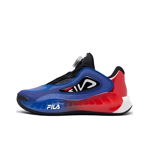 FILA KIDS Низкий Топ Детские Баскетбольные Кроссовки Синий Черный
