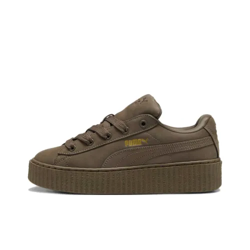 FENTY x PUMA Creeper Phatty Low Топ Детские Скейтбординги Коричневый Подростки