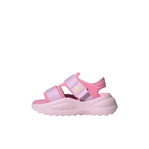 Adidas Mehana Slip-resistant Shock Absorbers Детские Сандалии Розовые Фиолетовые для Детей Возраст 3-7 лет