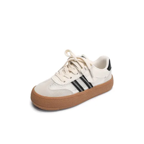 NAUTICAKIDS Slip-resistant и дышащие детские повседневные туфли бежевого и черного цвета