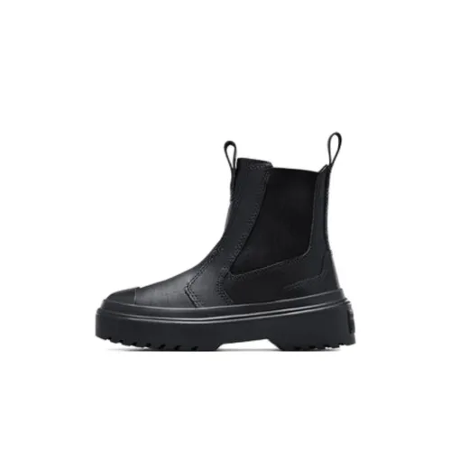 Converse Chuck Taylor All Star Детские кожаные сапоги Черный Kids