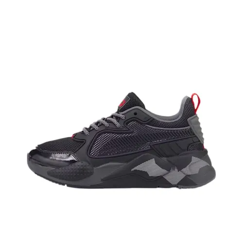 PUMA RS X Детская повседневная обувь Низкий топ Черный Серый Школьный возраст