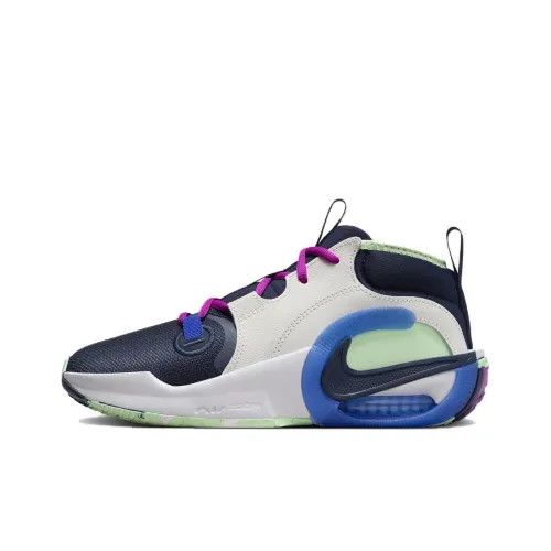 Nike Детские баскетбольные кроссовки MID Топ Белый Синий Унисекс