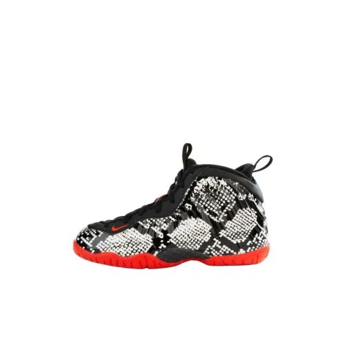 Nike Little Posite One Детские баскетбольные кроссовки Высокий Топ Черный Для дошкольников