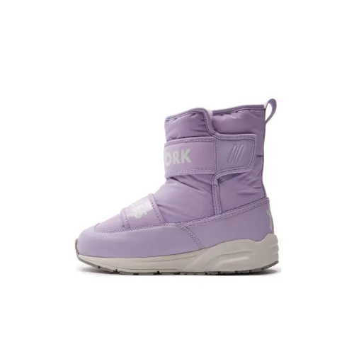 MLB New York Yankees противоскользящие ботинки для детей с высоким коленом фиолетовые для детей в возрасте 3-7 лет