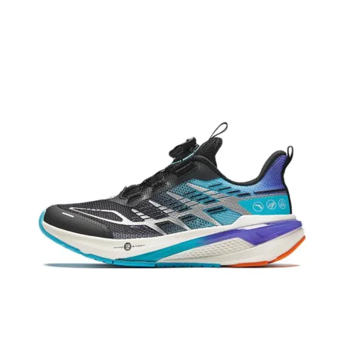 Antakids Winning Амортизация Износостойкий Низкий Топ Детские Беговые Кроссовки Черный Синий Фиолетовый