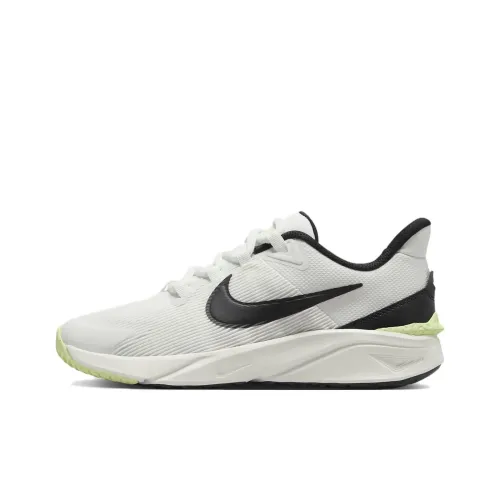 Nike Star Runner 4 Детские беговые кроссовки Низкий топ Белый/Черный Унисекс